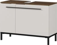 GERMANIA Waschbeckenunterschrank "Yonkers" Hochwertige ABS-Kanten, Griffe & hohe