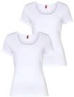 HUGO Underwear T-Shirt "TWIN" Packung, 2er-Pack, 2 Stk. mit vertikalem Logodruck