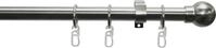 GARDINIA Gardinenstange "Set Metall" &Oslash; 19 mm 1 l&auml;ufig-l&auml;ufig Fixma&szlig; 1-Lauf