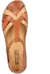 Riemchensandale PIKOLINOS "PIKOLINOS Sandalen Leder", Damen, Gr. 42, braun (brandy),