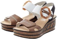 Rieker Sandalette, Sommerschuh, Sandale, Keilabsatz, im modischen Look