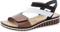 Rieker Riemchensandale, Sommerschuh, Sandalette, Keilabsatz, im modernen Look