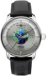 Automatikuhr ZEPPELIN "Atlantic Automatic GMT", grau (schwarz, silberfarben,