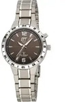 Funkuhr ETT "Titan Basic", grau (titanfarben, anthrazit), Armbanduhren, Damen,