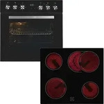 EXQUISIT Elektro-Herd-Set "EHE157-UBZ-020", A (A+++-D), schwarz, Herdsets EXQUISIT Elektro-Herd-Set "EHE157-UBZ-020", A (A+++-D), schwarz, Herdsets