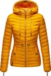 Marikoo Outdoorjacke "Aniyaa" Steppjacke mit Kapuze gelb Damen