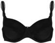 T-Shirt-BH VIANIA "Spacer B&uuml;gel BH Sally", Damen, Gr. 85, Cup E, schwarz,