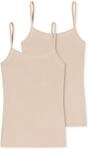 Schiesser Unterhemd "Modal Essentials" 2er Pack, Single Jersey, schmale Tr&auml;ger,