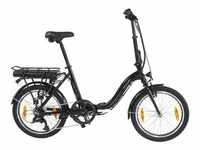 E-Bike ALLEGRO "Compact SUV 7 374" E-Bikes Gr. 42 cm, 20 Zoll (50,80 cm), schwarz