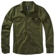 Flanellhemd BRANDIT "Flanellshirt", Herren, Gr. XXL, US, gr&uuml;n (oliv), Obermaterial:
