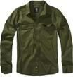 Langarm-Poloshirt BRANDIT "Brandit Herren Flanellshirt", Herren, Gr. XXL, olive, 100%