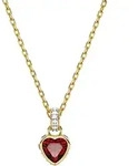 Kette mit Anh&auml;nger SWAROVSKI "Chroma Herz", rot (rot, rot), Halsketten, Damen,