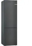 BOSCH Kühl-/Gefrierkombination "KGE398XBA", B (A-G), silber (gebürsteter schwarzer BOSCH Kühl-/Gefrierkombination "KGE398XBA", B (A-G), silber (gebürsteter schwarzer