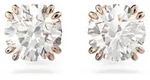 Paar Ohrstecker SWAROVSKI "Stilla Round Stern", rosa (ros&eacute;goldfarben,