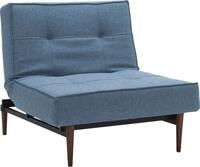 INNOVATION LIVING &trade; Sessel "Splitback" mit dunklen Styletto Beinen, in