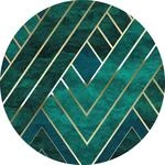 Komar Vliestapete "Vlies selbstklebend - Jade - Gr&ouml;&szlig;e 125 x 125 cm" bedruckt glatt
