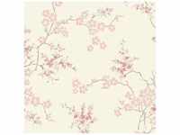 LAURA ASHLEY Vliestapete "Oriental Blossom Blush" Tapeten Gr. B/L: 0,52 m x 10 m,
