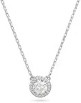 Kette mit Anh&auml;nger SWAROVSKI "Una Angelic", wei&szlig; (metallfarben, kristallwei&szlig;),