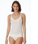 Spaghettitop SCHIESSER "Personal Fit", Damen, Gr. XXL, beige (naturwei&szlig;),...