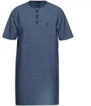 Pyjama AMMANN "Nachthemd 1/2 Arm Men / Nightwear", Herren, Gr. 56, blau,