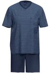 Schlafanzug AMMANN "Schlafanzug kurz Men / Nightwear", Herren, Gr. 50, blau,