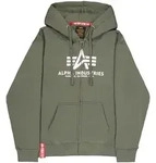 Hoodie ALPHA INDUSTRIES "Basic Zip Hoodie BL", Herren, Gr. S, gr&uuml;n (schwarz olive),