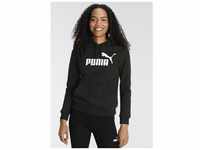 Hoodie PUMA "Essentials Logo hoodie Damen" Gr. XL, schwarz (black) Damen Sweatshirts