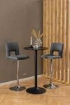 ACTONA GROUP Barhocker "Sylvia Barstuhl, H&ouml;henverstellbar, Chrom," Trompetenfu&szlig;,