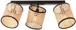 BRILLIANT Deckenstrahler "Wiley", schwarz (holz hell, schwarz), 3, H: 21cm, 1 Stk.,