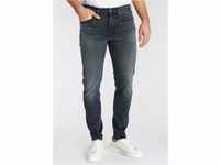 Tapered-fit-Jeans LEVI'S "512 Slim Taper Fit" Gr. 36, Länge 32, schwarz (dark...