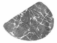 Badematte LEONIQUE "Marble" Badematten Gr. halbrund (50 cm x 80 cm), 1 St.,