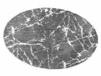 Badematte LEONIQUE "Marble" Badematten Gr. rund (Ø 80 cm), 1 St., Polyester,...