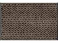 Fußmatte WASH+DRY BY KLEEN-TEX Teppiche Gr. B/L: 75 cm x 120 cm, 7 mm, 1 St., braun