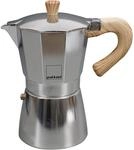 Espressokocher GNALI & ZANI "Venezia", grau (aluminiumfarben), B:11cm H:23cm...