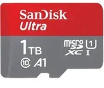 SANDISK Speicherkarte "microSDXC Ultra 1TB", grau, 1000 GB, Speicherkarten