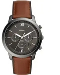 Chronograph FOSSIL "Neutra", braun (cognacfarben, anthrazit), Armbanduhren, Herren,