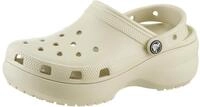 Clog CROCS "Classic Platform Clog W", Damen, Gr. 39, beige (bone), Croslite&trade;,