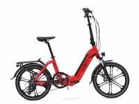 E-Bike LLOBE "EasyStar Gala, 10Ah" E-Bikes Gr. 37 cm, 20 Zoll (50,80 cm), rot E-Bikes