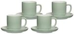 Ritzenhoff & Breker Tasse "Espressotassen mit Untertassen Jasper 100 ml 4er Set"