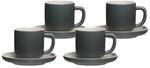 Ritzenhoff & Breker Tasse "Espressotassen mit Untertassen Jasper 100 ml 4er Set"