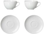 Ritzenhoff & Breker Tasse "Cappucinoset Bianco 4er Set wei&szlig;" Sp&uuml;lmaschinengeeignet