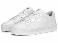 Sneaker PUMA "SMASH PLATFORM V3" Gr. 42,5, weiß (puma white, puma silver)...