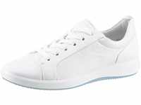 Sneaker ARA "ROMA" Gr. 7, weiß Damen Schuhe Sneaker mit High Soft Fußbett, G-Weite,