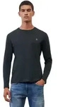 Langarmshirt MARC O'POLO "aus reiner Bio-Baumwolle", Herren, Gr. M, blau (schwarz