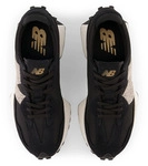 Sneaker NEW BALANCE "327", Damen, Gr. 40, schwarz, Leder, Textil, Schuhe Sneaker