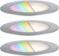 Paulmann LED Gartenleuchte "Outdoor Plug & Shine Einbauleuchte Floor Set RGBW IP67