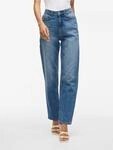 Vila High-waist-Jeans "VIKELLY JAF HW STRAIGHT JEANS-NOOS" Baumwollmischung