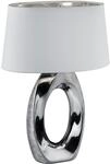 REALITY LEUCHTEN Schreibtischlampe "Taba", silber (silberfarben), 1, H: 52cm, 1 Stk.,