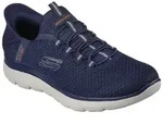 Wanderschuh SKECHERS "Summits", Kinder, Gr. 40, blau (marineblau), Obermaterial: 50%