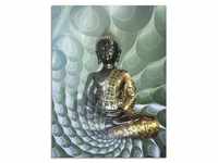 Glasbild ARTLAND "Buddhas Traumwelt CB" Bilder Gr. B/H: 45 cm x 60 cm, Glasbild